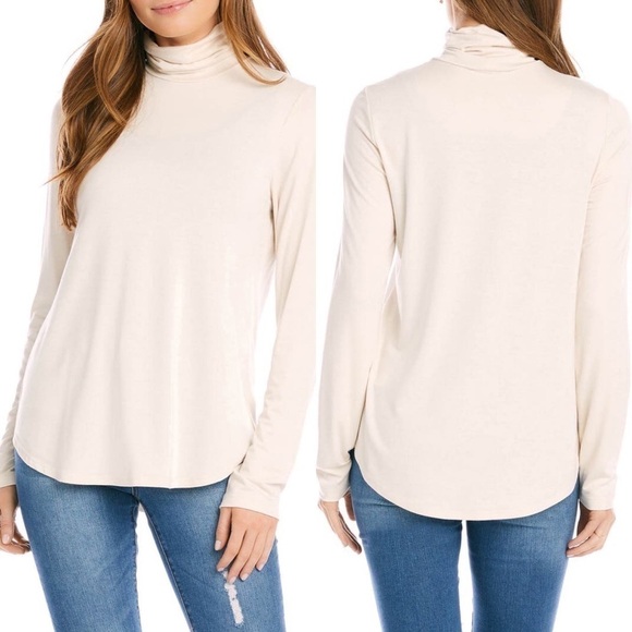 Karen Kane Tops - Karen Kane New With Tags Turtleneck Top Size XS Color Ivory